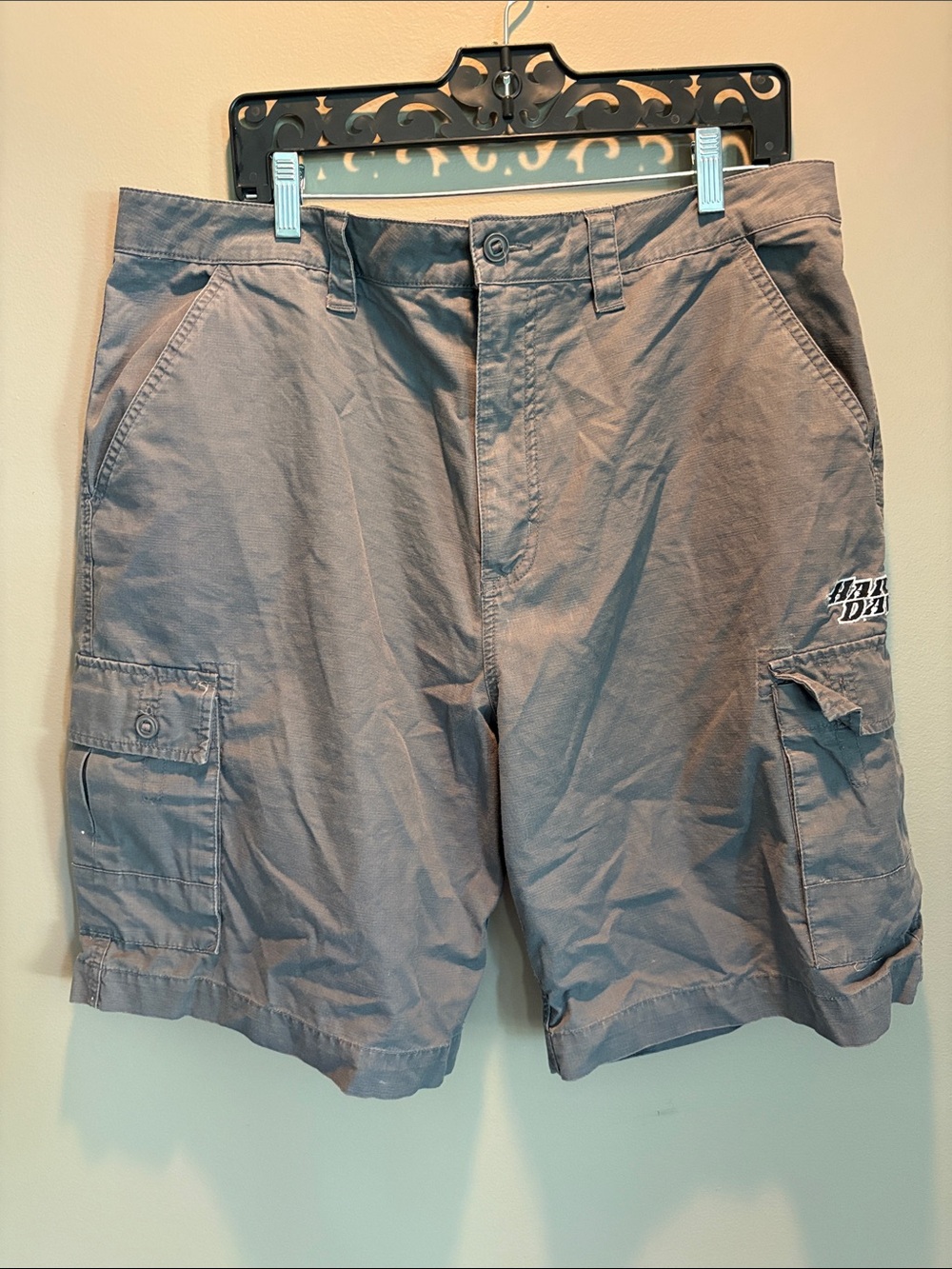 Harley-Davidson Men's Light Gray Cargo Shorts